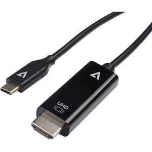 V7 V7UCHDMI-1M 1.01 m HDMI/USB-C A/V Cable - Cable for Audio/Video Device, Desktop Computer, Notebook, Mobile Device - Fir