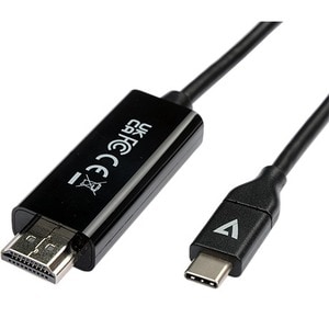 V7 V7UCHDMI-2M 2.01 m HDMI/USB-C A/V Cable - Cable for Audio/Video Device, Desktop Computer, Notebook, Tablet, Mobile Devi