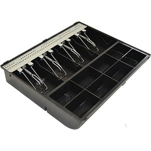 apg ECD410 Cash Drawer - 4 Bill - 8 Coin - Serial Port - Black