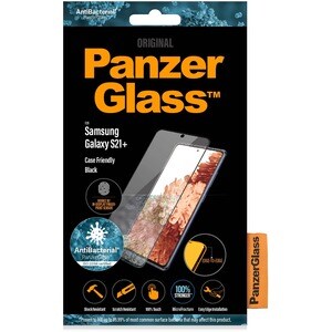 PanzerGlass Original Tempered Glass Screen Protector - Transparent, Black - For LCD Smartphone - Scratch Resistant, Finger
