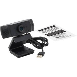 Tripp Lite by Eaton HD 1080p USB Webcam with Microphone for Laptops and Desktop PCs - 1920 x 1080 Video - Microphone - Com