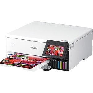 Epson ET-8500 Inkjet Multifunction Printer-Color-Copier/Scanner-5760x1440 dpi Print-Automatic Duplex Print-100 sheets Inpu