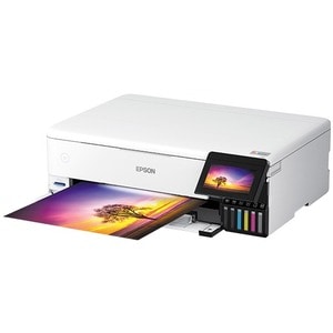 Epson ET-8550 Inkjet Multifunction Printer-Color-Copier/Scanner-5760x1440 dpi Print-Automatic Duplex Print-100 sheets Inpu