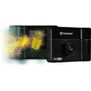 Transcend DrivePro 550B Digital Camcorder - 2.4" LCD Screen - STARVIS - Full HD - 16:9 - H.264, MP4 - USB - microSD - GPS 