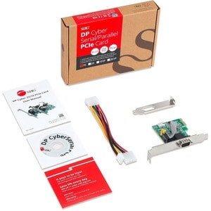 SIIG DP Cyber RS-232 1S PCIe Card - 250Kbps - ASIX AX99100 Chipset - PCI Express Base Specification 2.0 Compliant