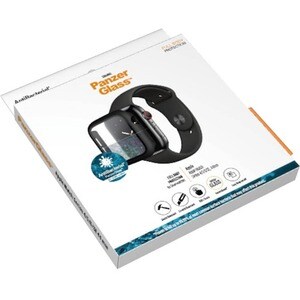 PanzerGlass Original Tempered Glass Anti-glare Screen Protector - Black - For LCD Apple Watch - Shock Resistant, Scratch R
