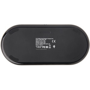 Tripp Lite by Eaton Dual Wireless Charging Pad, Qi-Certified, Black - 120 V DC, 230 V DC Input - 5 V DC, 9 V DC Output - I