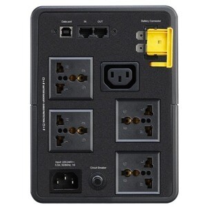 APC by Schneider Electric Back-UPS Line-interactive UPS - 1.20 kVA/650 W - Tower - AVR - 8 Hour Recharge - 1.57 Minute Sta