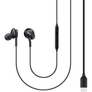 Samsung EO-IC100 Wired Earbud Stereo Earset - Black - Binaural - In-ear - 32 Ohm - 20 Hz to 20 kHz - USB Type C