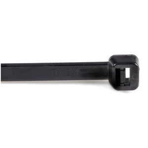 StarTech.com 1000 Pack 8" Cable Ties - Black Large Nylon/Plastic Zip Ties Adjustable Network Cable Wraps UL TAA - Cable Ti