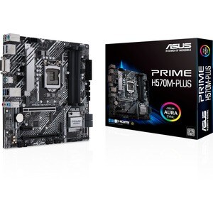 Asus Prime H570M-PLUS/CSM Desktop Motherboard - Intel H570 Chipset - Socket LGA-1200 - Intel Optane Memory Ready - Micro A