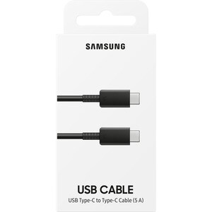 Samsung Charging Cable - 1 m - For USB Type C Device - USB Type C / USB Type C - 20 V DC / 5 A - Black