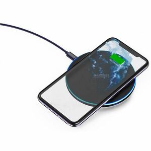 Chargeur à Induction Urban Factory Powee - Bleu, Noir - Pour Smartphone - 9 V Entrée - Connecteur d'entrée: USB - Compacte