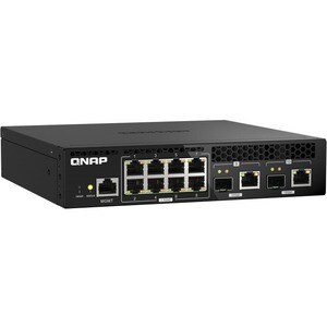 QNAP QSW QSW-M2108R-2C 10 Ports Manageable Ethernet Switch - 2 Layer Supported - Modular - 60 W Power Consumption - Optica