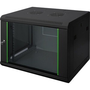 Digitus Dynamic Basic 12U Wall Mountable Rack Cabinet for LAN Switch, Patch Panel - 482.60 mm Rack Width x 365 mm Rack Dep