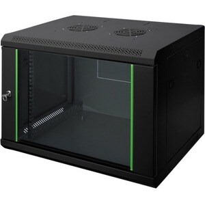 Digitus Dynamic Basic 7U Wall Mountable Rack Cabinet for LAN Switch, Patch Panel - 482.60 mm Rack Width x 365 mm Rack Dept
