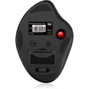 Adesso iMouse T30 Mouse - Radio Frequency - USB - Optical - 7 Button(s) - Black - Wireless - 2.40 GHz - 4800 dpi - Trackba