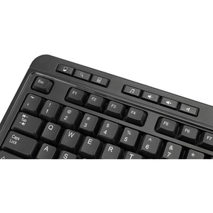 Adesso WKB-1320CB Keyboard & Mouse - USB Wireless RF - 104 Key - English (UK) - USB Wireless RF Mouse - Optical - 1200 dpi