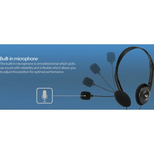 Adesso Xtream H4 Wired Over-the-head Stereo Headset - Black - Binaural - Circumaural - 32 Ohm - 20 Hz to 20 kHz - 182.9 cm