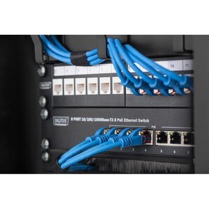 Digitus Kabelführung - Schwarz - 1 Pack Paket - Kabelmanagement-Panel - 1U Rack Height x 10" Panel Width