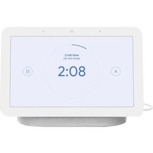 Google Nest Hub (2nd Gen) - Smart display - LCD 7" - wireless - Wi-Fi, Bluetooth - chalk - 7" Width x 2.7" Depth x 4.7" He