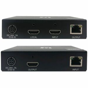 Eaton Tripp Lite Series HDMI over Cat6 Extender Kit, KVM Support, 4K 60Hz, 4:4:4, USB/IR, PoC, HDR, HDCP 2.2, 230 ft., TAA