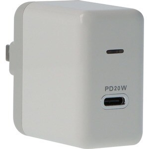 VisionTek 20W USB-C Power Adapter - 1 Pack - 20 W - 5V/3A.9V/2.22A,12 V /1.67A