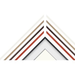 Samsung (2021) 50" The Frame Customizable Bezel - Modern Brown - 44.39" x 25.60" Frame Size - Rectangle - Landscape - Magn