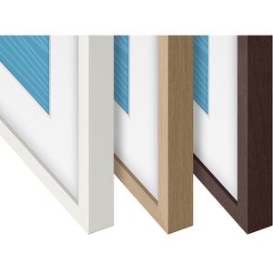 Samsung (2021) 55" The Frame Customizable Bezel - Modern Brown - 48.86" x 28.12" Frame Size - Rectangle - Landscape - Magn