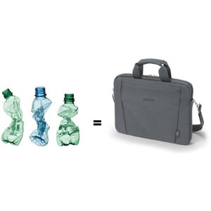 Dicota Eco Tasche für 27,9 cm (11 Zoll) bis 31,8 cm (12,5 Zoll) Notebook - Grau - 300D Polyethylene Terephthalate (PET) Kö