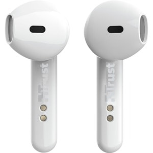 Trust Primo True Wireless Earbud Stereo Earset - White - Binaural - In-ear - 1000 cm - Bluetooth - 20 Hz to 20 kHz - Elect