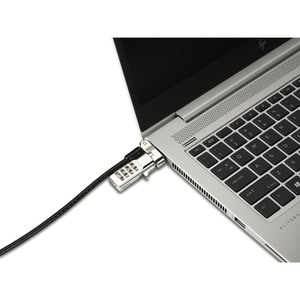 Kensington Universal 3-in-1 Combination Laptop Lock - 5.91 ft Cable - Resettable - Combination Lock - Carbon Steel, Plasti