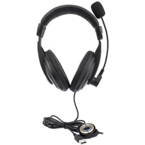 Manhattan Auriculares - Manhattan Casco estéreo USB