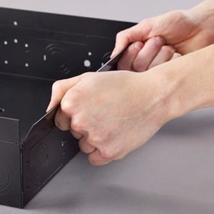 Chief Lever Lock Plate - For In-Wall Storage Box - Black - 5 lb Load Capacity