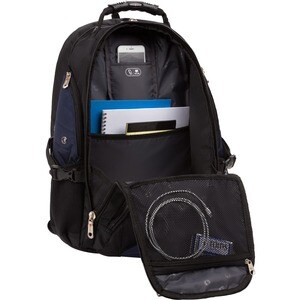 Swissgear Scansmart Backpack - Blue Fits Up To 17In Laptop Tsa Blk