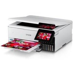 Epson ET-8500 Wireless EcoTank Inkjet Multifunction Printer - Colour - White - Copier/Printer/Scanner - 32 ppm Mono/32 ppm