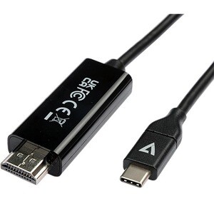 V7 V7UCHDMI-2M 2.01 m HDMI/USB-C A/V Cable - Cable for Audio/Video Device, Desktop Computer, Notebook, Tablet, Mobile Devi