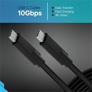 VisionTek USB-C 100W 2 Meter Charging Cable (M/M) - 6.56 ft USB-C Data Transfer Cable for Power Adapter, Smartphone, Table