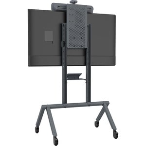 Heckler Design AV Cart for Google Meet Series One Room Kits - 4 Casters - 4" Caster Size - Powder Coated Steel - 44" Width