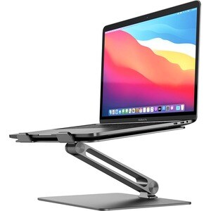 Alogic Elite Adjustable Laptop Riser - Space Grey - Desk - Aluminium Alloy - Space Gray