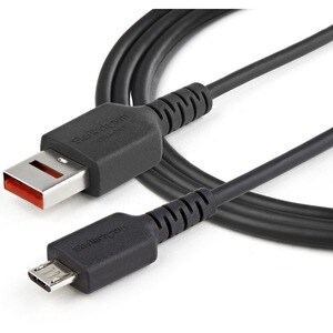 StarTech.com 3ft (1m) Secure Charging Cable, USB-A to Micro USB Data Blocker Charge-Only Cable, Charger Adapter Cable for 