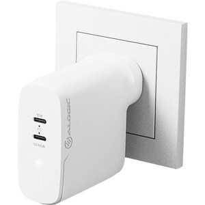 ALOGIC 2X68 Rapid Power 2 Port 68W GaN Charger �##USB-C (50W) + USB-C (Max. 18) --Includes 2m USB-C Charging Cable (ELPCC2