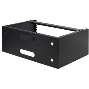 StarTech.com 4U Wall Mount Rack, 13.78in Deep, 19 inch Wall Mount Network Rack, Wall Mounting Patch Panel Bracket for Swit