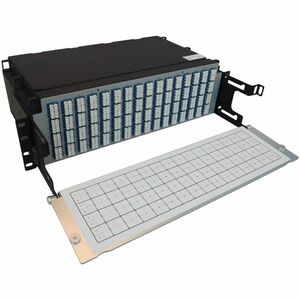 Eaton Tripp Lite Series Preloaded Fiber Patch Panel, 3U - 64x (12F MTP/MPO-APC to 4x LC Duplex F/F) 8F Trunk Cables, OS2 S