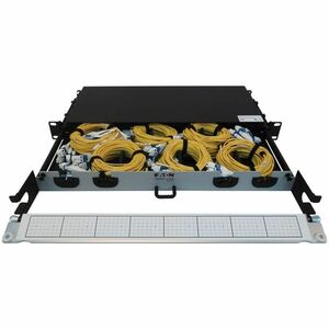 Eaton Tripp Lite Series Preloaded Fiber Panel, 1U - 6x (4x LC/LC Duplex M/M) 8F Trunk Cables, OS2 Singlemode, 10 m (32.8 f