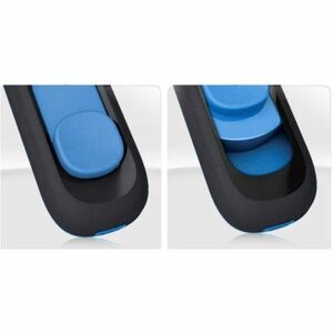 Adata UV128 256GB USB 3.2 (Gen 1) Flash Drive - 256 GB - USB 3.2 (Gen 1) - 100 MB/s Read Speed - Black, Blue - 5 Year Warr