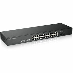 ZYXEL GS1100 GS1100-24E 24 Ports Ethernet Switch - Gigabit Ethernet - 100/1000Base-T - Black - 2 Layer Supported - 13 W Po