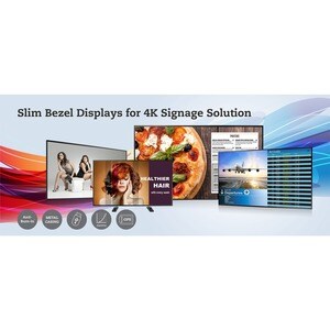 AG Neovo QM-65 1638,30 mm LCD Digital-Signage-Display - 3840 x 2160 - LED - 350 cd/m² - 2160p - USB - HDMI - Seriell - Eth