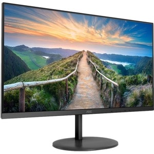 AOC Q27V4EA 27" Class WQHD Monitor LCD - 16:9 - preto texturizado - 68.6 cm (27") Viewable - Tecnologia IPS (In-plane swit