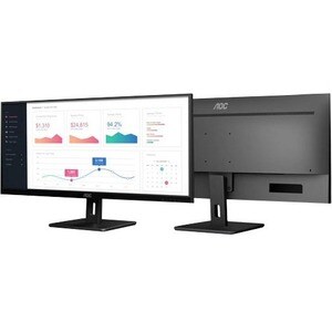 AOC U32E2N 32" Class 4K Monitor LCD - 16:9 - preto texturizado - 80 cm (31.5") Viewable - Alinhamento vertical (VA) - WLED